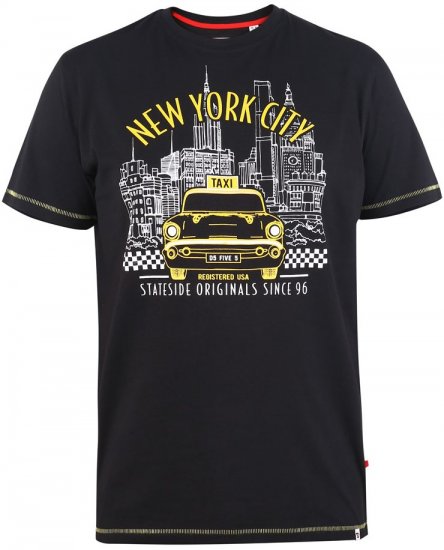 D555 WINGMORE Printed T-Shirt - Тениски - мъжки тениски големи размери