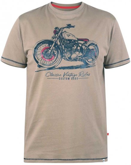 D555 RAMSGATE Printed T-Shirt - Тениски - мъжки тениски големи размери