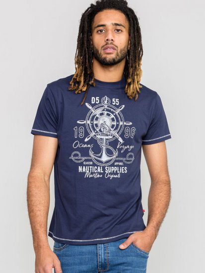 D555 CANTERBURY Printed T-Shirt - Тениски - мъжки тениски големи размери
