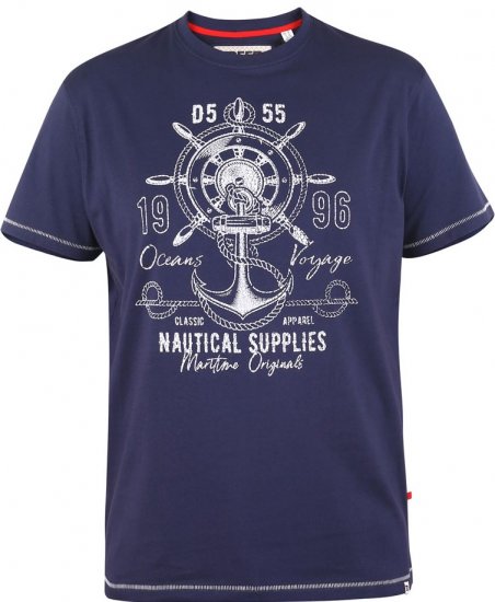 D555 CANTERBURY Printed T-Shirt - Тениски - мъжки тениски големи размери