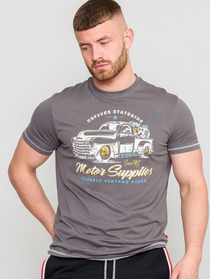 D555 BARMING Printed T-Shirt - Тениски - мъжки тениски големи размери