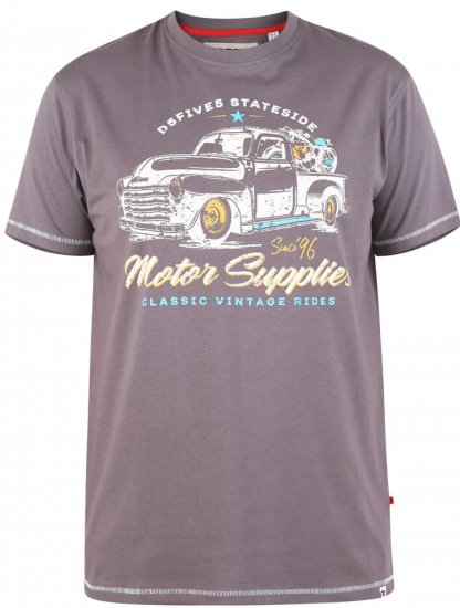 D555 BARMING Printed T-Shirt - Тениски - мъжки тениски големи размери