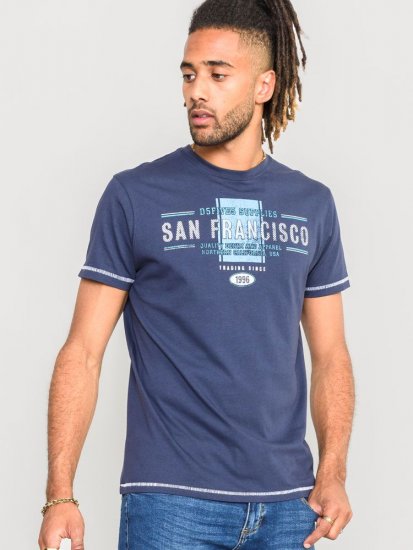 D555 WANSTEAD San Francisco T-Shirt - Тениски - мъжки тениски големи размери