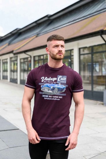 D555 BUCKHURST Vintage Cars T-Shirt - Тениски - мъжки тениски големи размери