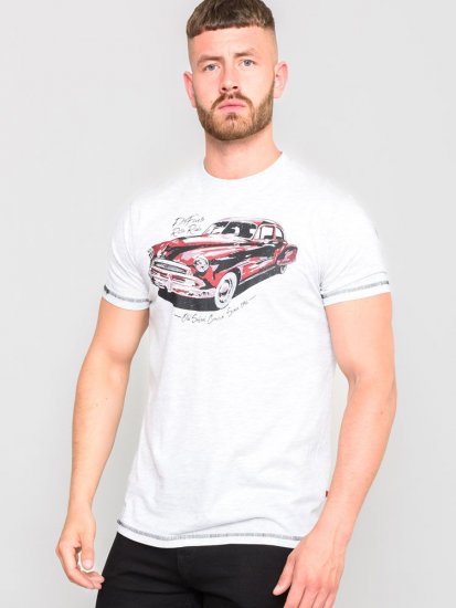 D555 LOUGHTON Old School Car T-Shirt - Тениски - мъжки тениски големи размери