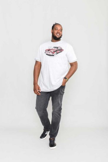 D555 LOUGHTON Old School Car T-Shirt - Тениски - мъжки тениски големи размери