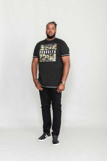 D555 BRICKET Camo Brooklyn T-Shirt - Тениски - мъжки тениски големи размери