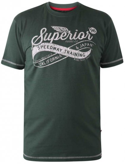 D555 WHITECHAPEL Superior Speedway T-Shirt - Тениски - мъжки тениски големи размери