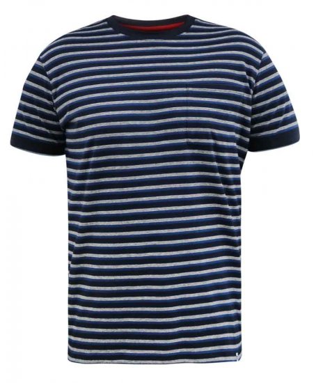 D555 Beamont Jacquard Stripe T-Shirt - Тениски - мъжки тениски големи размери