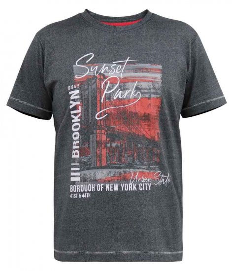 D555 Bramfield Sunset Park Brooklyn Printed T-Shirt - Тениски - мъжки тениски големи размери