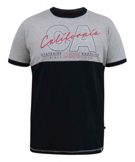 D555 Juniper California Printed T-Shirt - Тениски - мъжки тениски големи размери