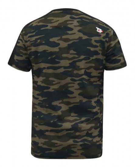 D555 Sullivan Ao Camo T-Shirt With Chest Print - Тениски - мъжки тениски големи размери