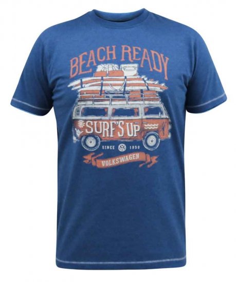 D555 Tavistock Official VW Surf'S Up Printed T-Shirt - Тениски - мъжки тениски големи размери