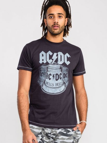 D555 Highway Official AC/DC Hells Bells Printed T- Shirt - Тениски - мъжки тениски големи размери
