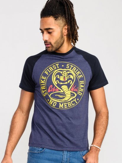 D555 Steeple Official Cobra Kai Printed T-Shirt - Тениски - мъжки тениски големи размери