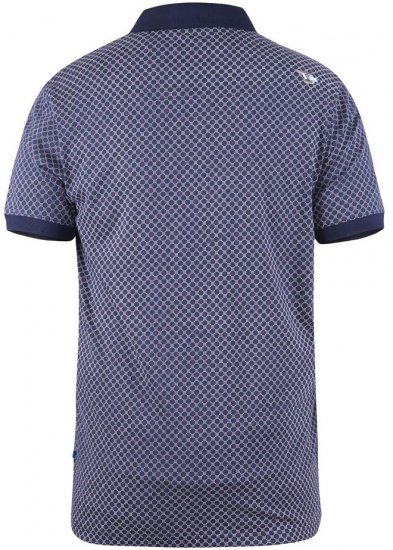 D555 AXFORD Print Polo Shirt - Поло тениски - мъжки тениски с яка големи размери