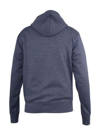 D555 Orchid Chest Printed Zip Through Hoody Denim Blue - Суичъри & cуичъри с качулка - мъжки суичъри големи размери