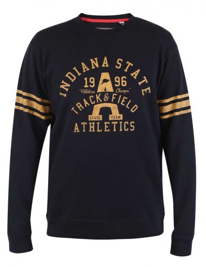 D555 Charlestown Navy Sweatshirt - Суичъри & cуичъри с качулка - мъжки суичъри големи размери
