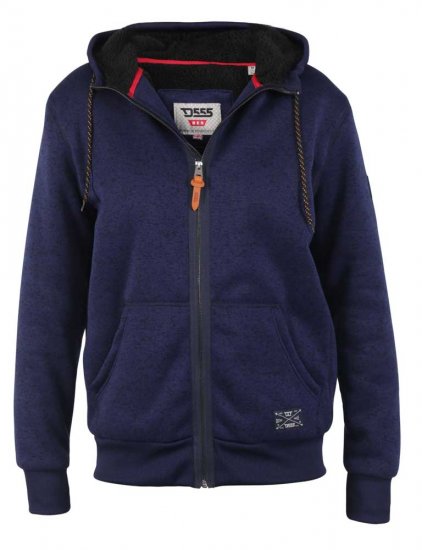 D555 Callington Hoodie With Sherpa Lining - Суичъри & cуичъри с качулка - мъжки суичъри големи размери