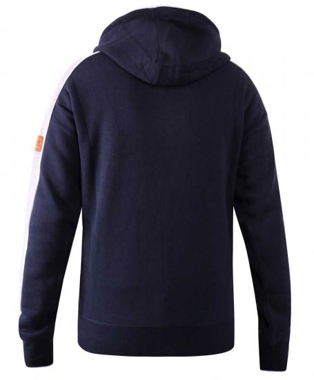 D555 Eaton Full Zip Hoodie Navy - Суичъри & cуичъри с качулка - мъжки суичъри големи размери