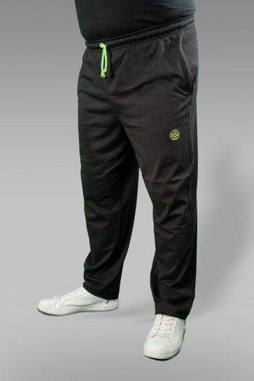 20 Nodi Long Leg Sports Pants in Combed Cotton Jersey Black - Спортни панталони & Kъси панталони - мъжки спортни панталони големи размери