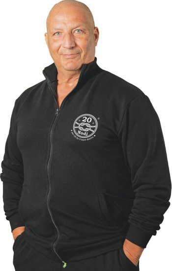 20 Nodi Grecale Gym Jacket Black - Суичъри & cуичъри с качулка - мъжки суичъри големи размери