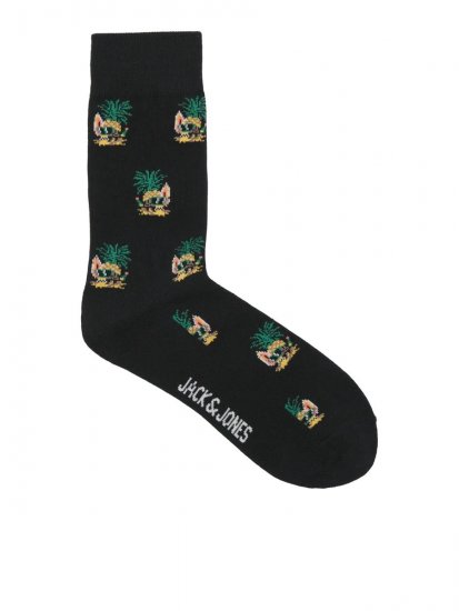 Jack & Jones Pineapple Skulls Чорапи Черно 3-pack - Бельо & Бански шорти - Мъжко бельо големи размери