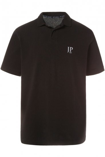 JP1880 704317 Поло тениска 2 броя Черно/Тъмносиньо - Поло тениски - мъжки тениски с яка големи размери