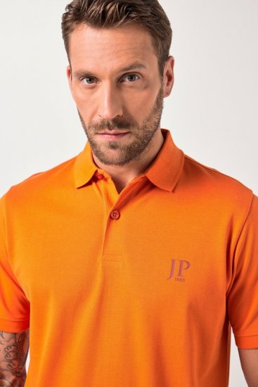 JP1880 Polo Shirts 2-pack Piqué Red Orange - Поло тениски - мъжки тениски с яка големи размери