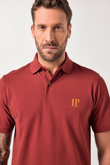 JP1880 Polo Shirts 2-pack Piqué Red Orange - Поло тениски - мъжки тениски с яка големи размери