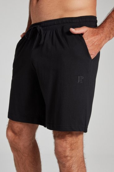 JP1880 Shorts Elastic Waistband Black - Спортни панталони & Kъси панталони - мъжки спортни панталони големи размери