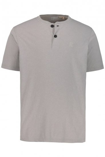 JP1880 708420 Тениска Henley 2 броя Сиво меланж - Тениски - мъжки тениски големи размери
