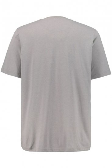 JP1880 708420 Тениска Henley 2 броя Сиво меланж - Тениски - мъжки тениски големи размери