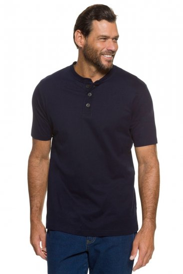 JP1880 708420 Тениска Henley 2 броя Тъмносиньо - Тениски - мъжки тениски големи размери