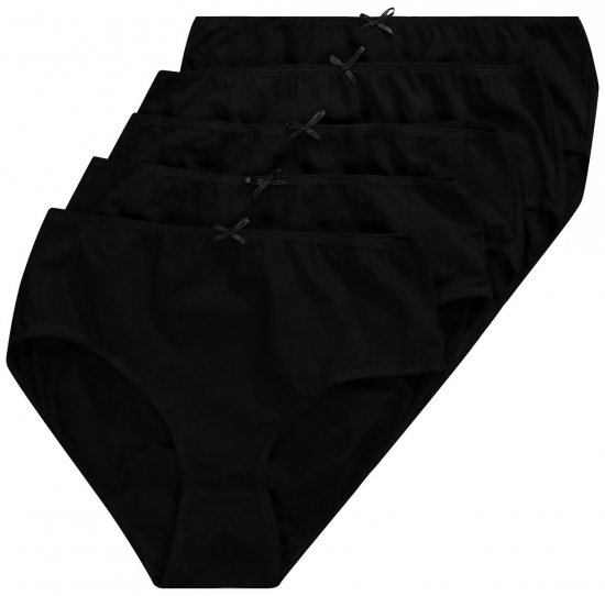 Ulla Popken 710201 Бикини 5 бр. Черно - Бикини - 