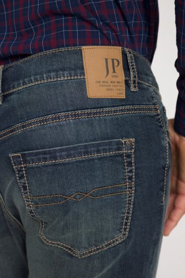 JP1880 Jeans Straight Fit Super Stretch Denim Used Blue - Дънки и панталони - мъжки Дънки и панталони големи размери