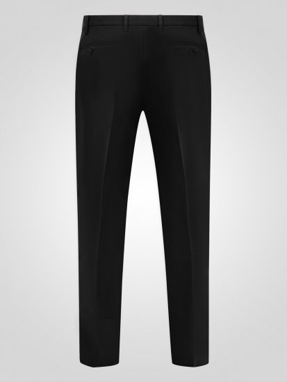 D555 Ted 4 Way Stretch Tailored Trouser Черно - Костюми - мъжки костюми големи размери