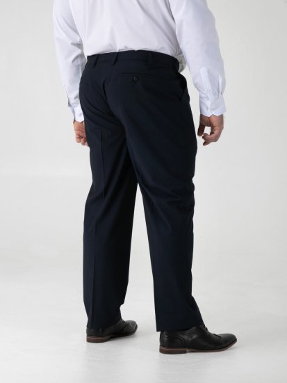 D555 Ted 4 Way Stretch Tailored Trouser Нейви - Костюми - мъжки костюми големи размери