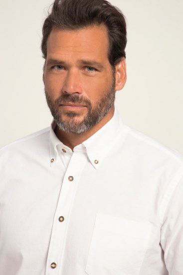JP1880 Shirt Modern Fit Traditional Stag Horn White - Ризи - мъжки ризи големи размери