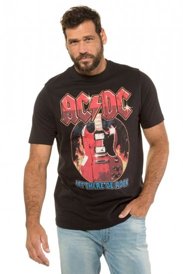 JP1880 ACDC - Let There Be Rock Vintage looking Band T-Shirt Black - Тениски - мъжки тениски големи размери