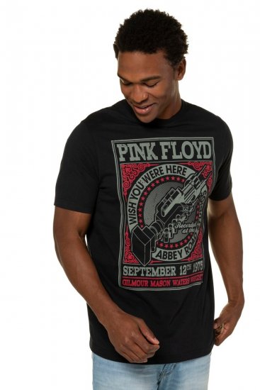 JP1880 Pink Floyd Retro Graphic Comfort Fit Band T-Shirt Black - Тениски - мъжки тениски големи размери