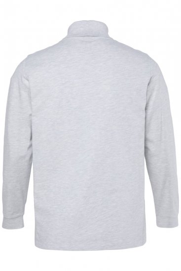 JP1880 723303 Блуза с поло яка и дълъг ръкав Натурален меланж TALL - TALL T-shirts - Тениски за високи мъже