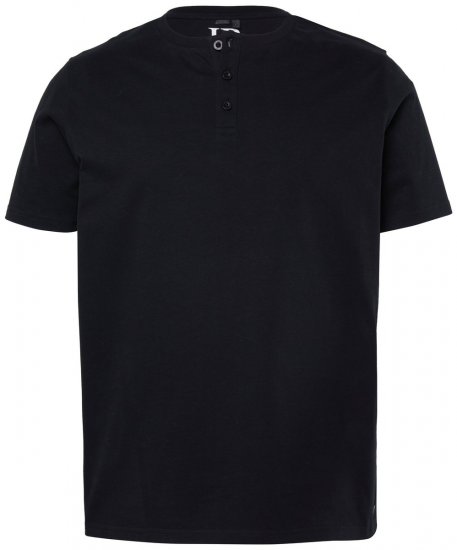 JP1880 726695 Тениска Хенли Черно TALL - TALL T-shirts - Тениски за високи мъже