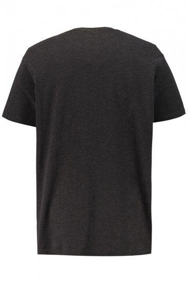 JP1880 726695 Тениска Henley Тъмносиво - Тениски - мъжки тениски големи размери
