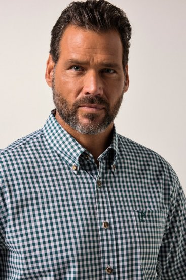 JP1880 Shirt Checked Traditional Long Sleeve Jade - Празнично облекло - Празнично облекло – За да празнувате стилно и удобно