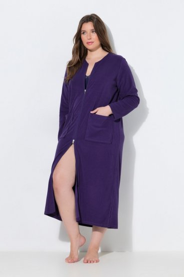 Ulla Popken 749967 Хавлиен халат с цип Многоцветно - Халати - 