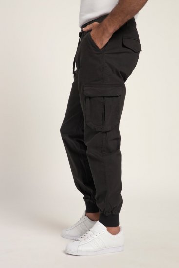 JP1880 Cargo Trousers with Many Pockets Stretchy Black - Дънки и панталони - мъжки Дънки и панталони големи размери
