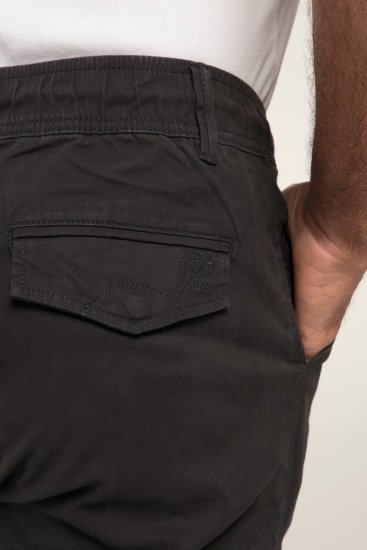 JP1880 Cargo Trousers with Many Pockets Stretchy Black - Дънки и панталони - мъжки Дънки и панталони големи размери