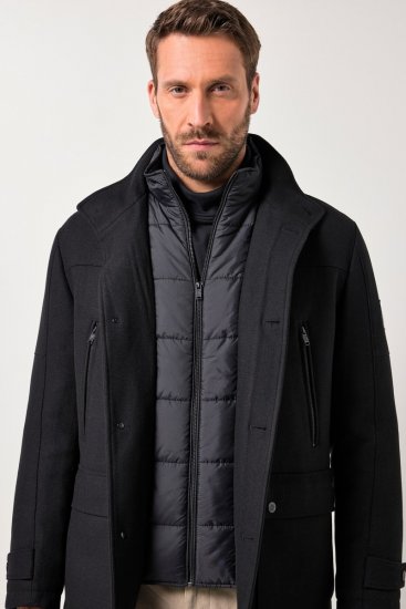 JP1880 Jacket Water-repellent Warm Black - Якета - мъжки якета големи размери
