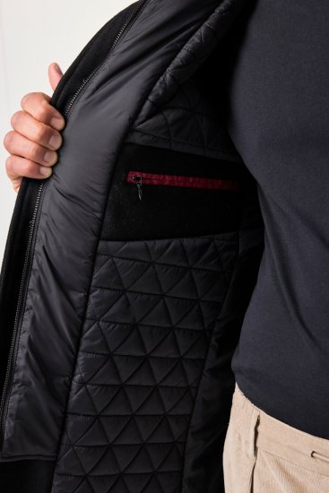 JP1880 Jacket Water-repellent Warm Black - Якета - мъжки якета големи размери